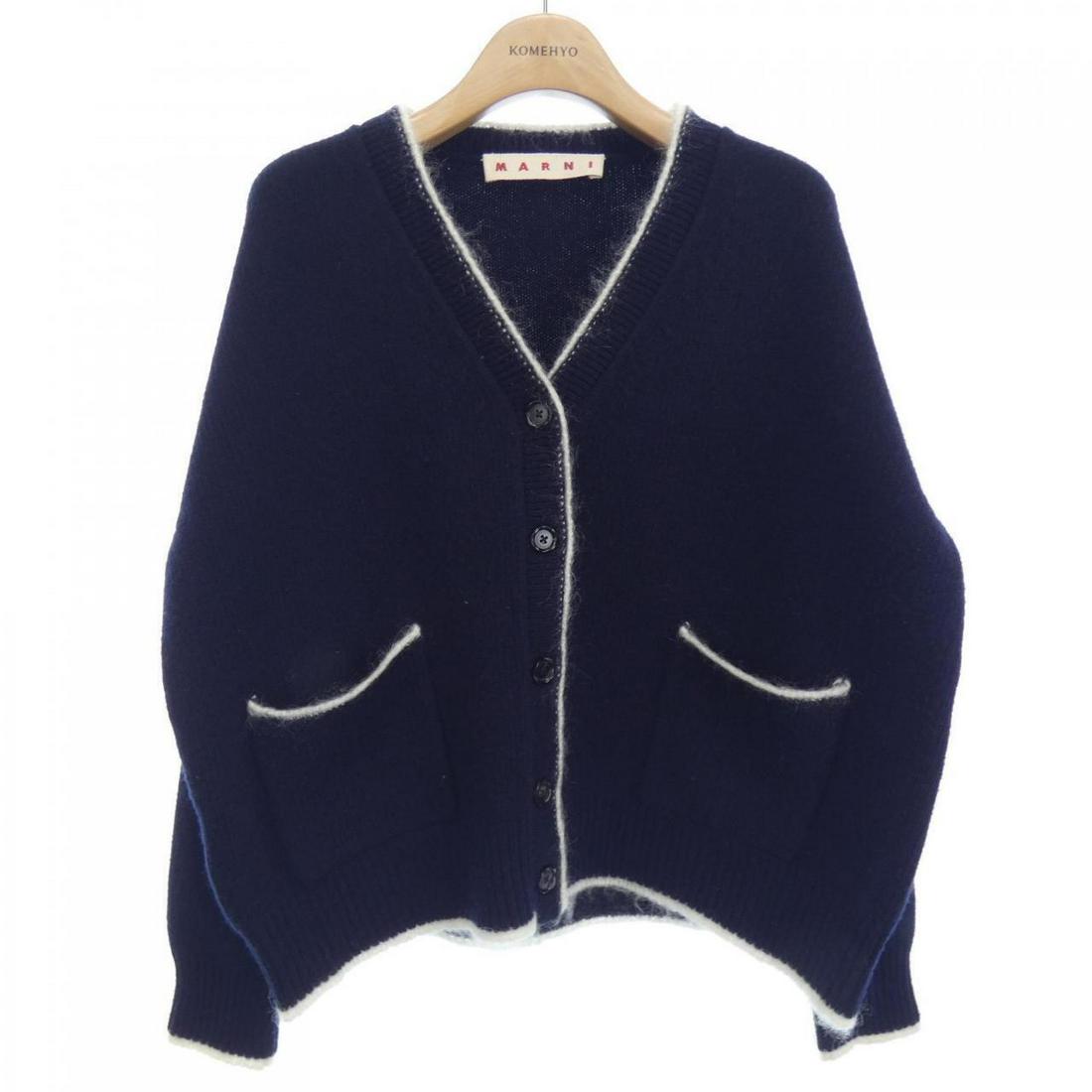 Marni MARNI Cardigans: Marni MARNI Cardigans Style: TOPS Color: Navy Gender: Ladies" Size: 36 Size Type: Regular Type: TOPS B: Reasonable Wear and Tear The BIDHAUS Guarantee: All items in this auction are guaranteed to be 1