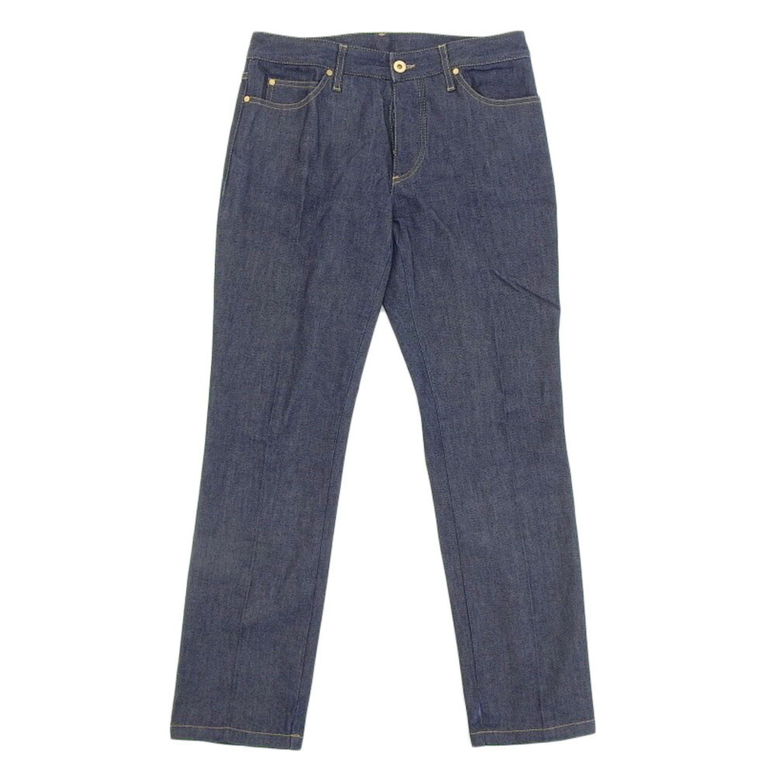 Gucci GUCCI denim jeans slacks logo GG interlocking G pants size 40 ladies: Gucci GUCCI denim jeans slacks logo GG interlocking G pants size 40 ladies Brand: Gucci Gender: Women Material: Cotton98% Elastane2% Cotton: 98% Elastane: 2% Color: Blue Size: 40 Rise: 21.5cm / 8.46 W