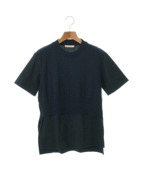 MARNI T-shirt/Cut & Sewn NavyxBlack 38(Approx. S): MARNI T-shirt/Cut & Sewn NavyxBlack 38(Approx. S) Size: 38(Approx. S) Size Type: Regular Type: T-shirt / cut Color: NavyxBlack Style: Basic Neckline: Crew Neck Fit: Regular Vintage: No Season: Fall Wi