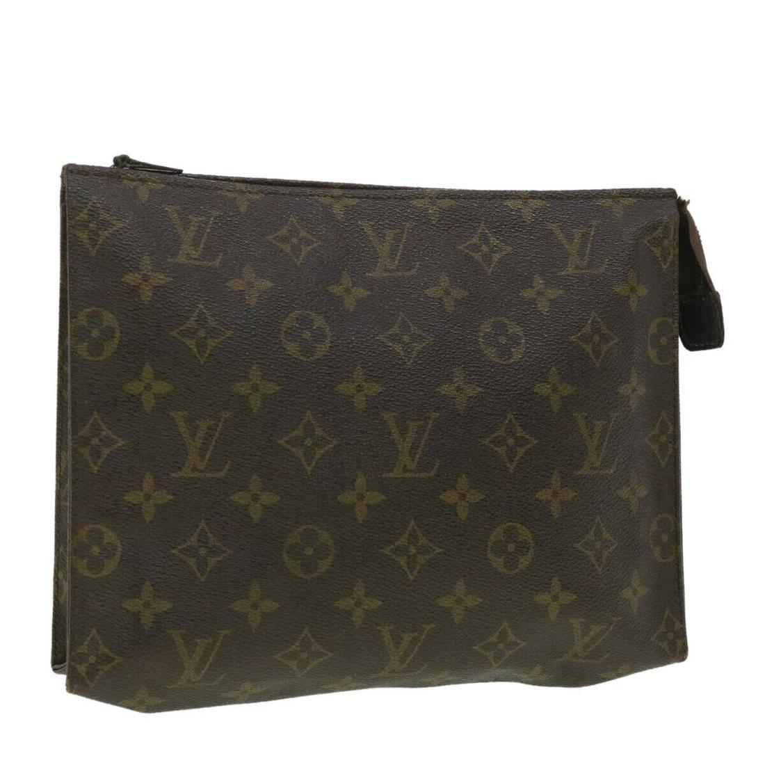 LOUIS VUITTON Monogram Poche Toilette 26 Pouch M47542 LV: LOUIS VUITTON Monogram Poche Toilette 26 Pouch M47542 LV Style: Pouch Material: Monogram Canvas Exterior Color: Monogram Bag Height: 7.9inch(Approx) / 20cm(Approx) Bag Depth: 2.0inch(Approx) / 5cm(App