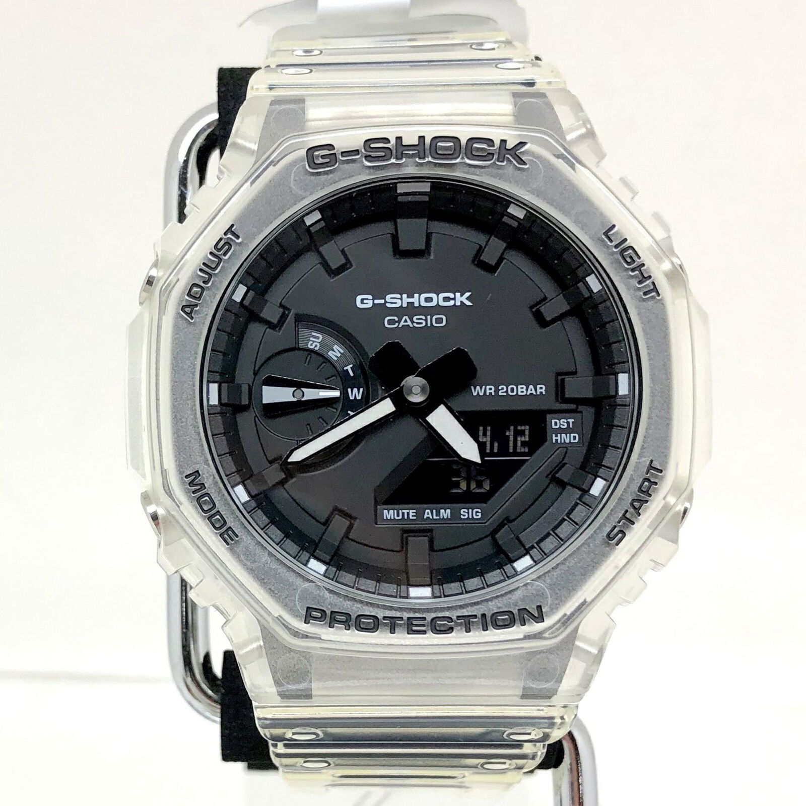 G-SHOCK G-Shock CASIO Casio watch GA-2100SKE-7AJF analog-digital digital-ana quartz octagonal white: G-SHOCK G-Shock CASIO Casio watch GA-2100SKE-7AJF analog-digital digital-ana quartz octagonal white skeleton black men's Brand: Casio Line: G-Shock Type: Wristwatch Gender: Men Display: Analog Color: