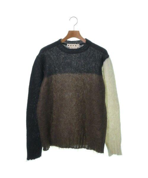 MARNI Knitwear/Sweater BrownxWhite 44(Approx. S): MARNI Knitwear/Sweater BrownxWhite 44(Approx. S) Style: Pullover Color: BrownxWhite "Size (Men's): 44 (S rank)" Size Type: Regular Type: Knit sweater A: Excellent The BIDHAUS Guarantee: All items in t