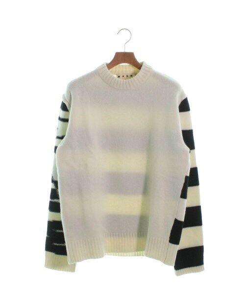 MARNI Knitwear/Sweaters WhitexBlack(Border) 48(about L): MARNI Knitwear/Sweaters WhitexBlack(Border) 48(about L) Size: 48 (Approx. L) Size Type: Regular Type: Knit sweater Color: WhitexBlack(Border) Neckline: Crew Neck Fabric Type: Knit Vintage: No Sleeve L