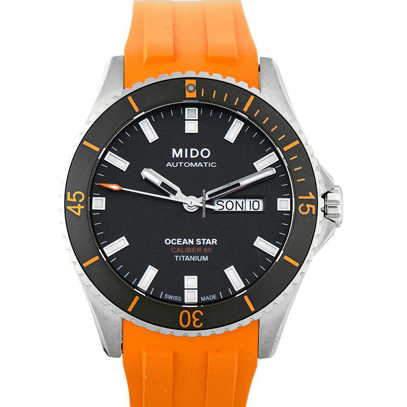 Mido Ocean Star: Mido Ocean Star Brand: Mido Model: Ocean Star Dealer product code: 14280A Movement: Automatic Case material: Titanium Bracelet material: Rubber Year of production: Unknown Condition: New(Unworn withou