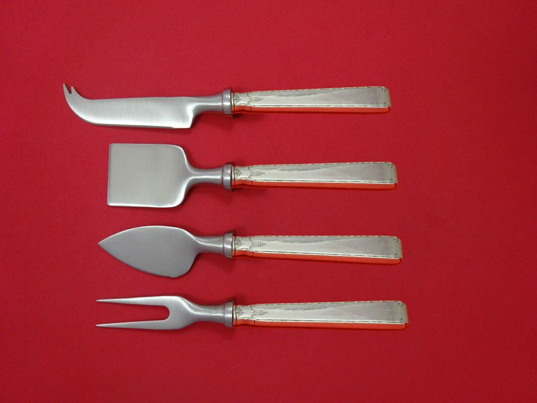 Old Lace by Towle Sterling Silver Cheese Serving Set 4 Piece HHWS Custom: Old Lace by Towle Sterling Silver Cheese Serving Set 4 Piece HHWS Custom Old lace by towlesterling silver hollow handle with stainless implement custom made cheese serving set 4-piece which includes: