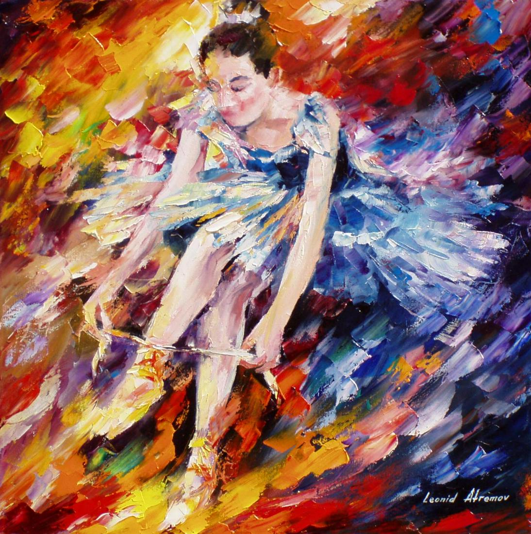 Golden Shoes - Limited Edition 1/25 by Leonid Afremov: Golden Shoes - Limited Edition 1/25 by Leonid AfremovThis is a limited edition giclee hand-painted by Leonid Afremov. This is the first giclee of a small edition of 25 paintings. The rest of the editi