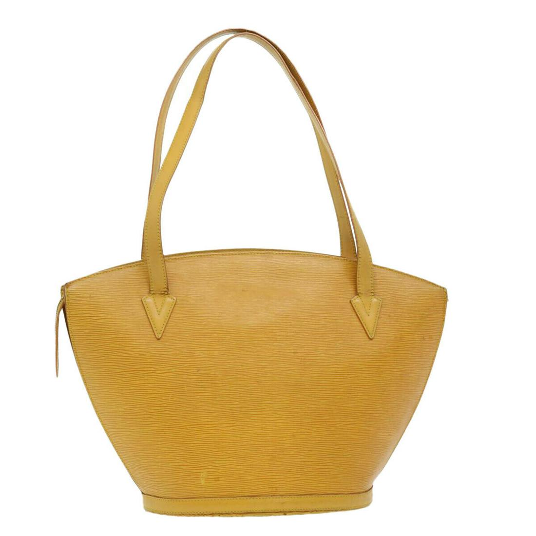 LOUIS VUITTON Epi Saint Jacques Shopping Shoulder Bag Yellow M52269: LOUIS VUITTON Epi Saint Jacques Shopping Shoulder Bag Yellow M52269 Style: Shoulder Bag Material: Epi Leather Exterior Color: Yellow Bag Height: 11.8inch(Approx) / 30cm(Approx) Bag Depth: 6.7inch(Appr