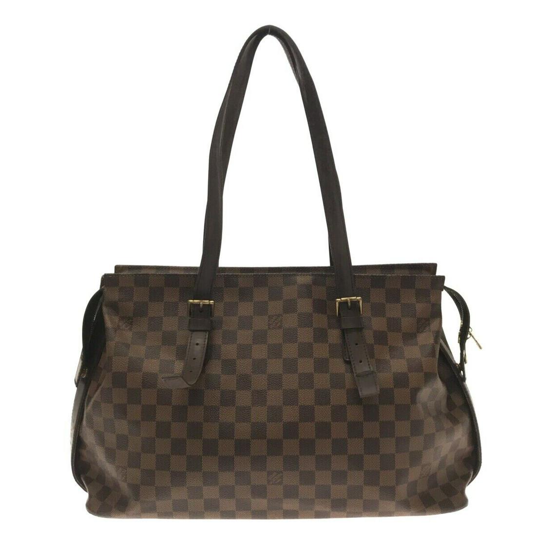 LOUIS VUITTON Chelsea N51119 Ebene Damier TH0075 Shoulder Bag Damier Canvas: LOUIS VUITTON Chelsea N51119 Ebene Damier TH0075 Shoulder Bag Damier Canvas Style: Shoulder Bag Exterior Color: Ebene Exterior Material: Damier Canvas Product Name: Chelsea Date Code/Stamp: TH0075 Lin