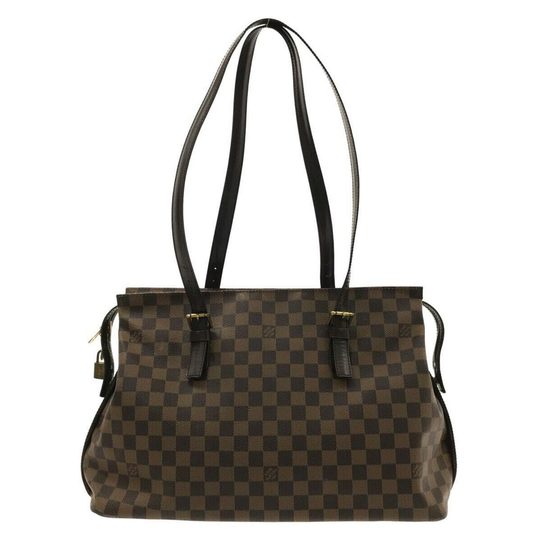 LOUIS VUITTON Chelsea N51119 Ebene Damier TH0076 Shoulder Bag Damier Canvas: LOUIS VUITTON Chelsea N51119 Ebene Damier TH0076 Shoulder Bag Damier Canvas Style: Shoulder Bag Exterior Color: Ebene Exterior Material: Damier Canvas Product Name: Chelsea Date Code/Stamp: TH0076 Lin