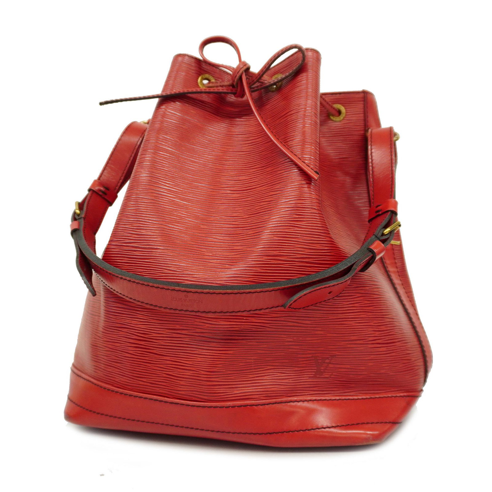 Louis Vuitton Epi Noe M44007 Women's Shoulder Bag Castilian Red: Louis Vuitton Epi Noe M44007 Women's Shoulder Bag Castilian Red Brand: Louis Vuitton Line: Epi Model: Noe M44007 Type: Shoulder bag Color: Castilian red Hardware Color: Gold Closure: String Inner Pock