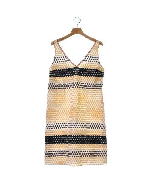 MARNI Dress BeigexBlack etc.(Dot Pattern) 38(Approx. S): MARNI Dress BeigexBlack etc.(Dot Pattern) 38(Approx. S) Color: BeigexBlack etc.(Dot Pattern) "Size (WomenS): 38 (S rank)" Size Type: Regular Type: one piece B: Reasonable Wear and Tear The BIDHAUS Gua