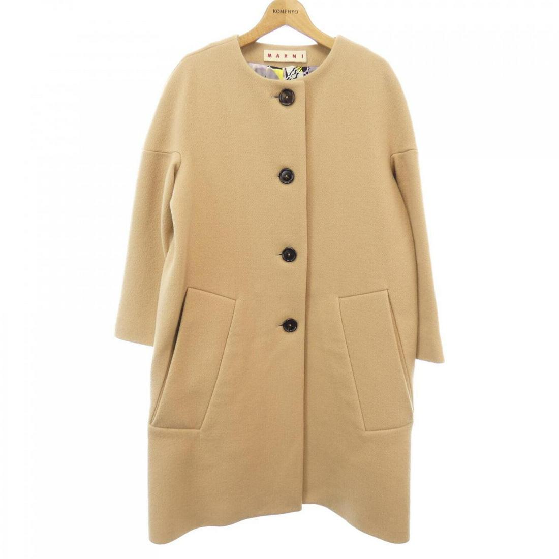Marni MARNI Coat: Marni MARNI Coat Style: COAT Color: Beige Gender: Ladies" Size: 36 Size Type: Regular Type: COAT B: Reasonable Wear and Tear The BIDHAUS Guarantee: All items in this auction are guaranteed to be 100%