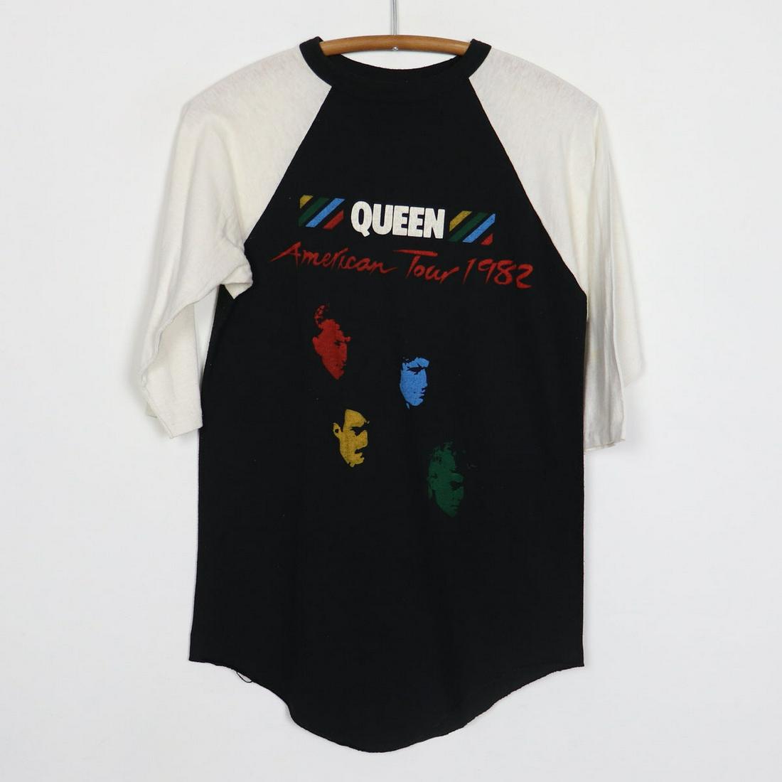 1982 Queen Hot Space Tour Jersey Shirt: 1982 Queen Hot Space Tour Jersey Shirt Original 1982 Queen Hot Space Tour Jersey Shirt. This is a true vintage shirt, not a modern reproduction. Sizes vary so please use measurements for best idea on