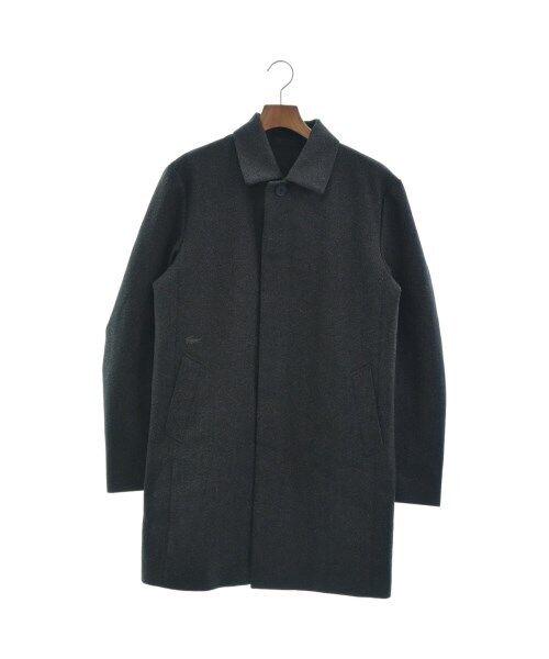 LACOSTE Bal Collar Coat Grayish M: LACOSTE Bal Collar Coat Grayish M Size: M Type: Stainless collar coat Style: Overcoat Size Type: Regular Color: Grayish Vintage: No Season: Fall Winter Jacket/Coat Length: 35 in Fit: Regular Handmade: