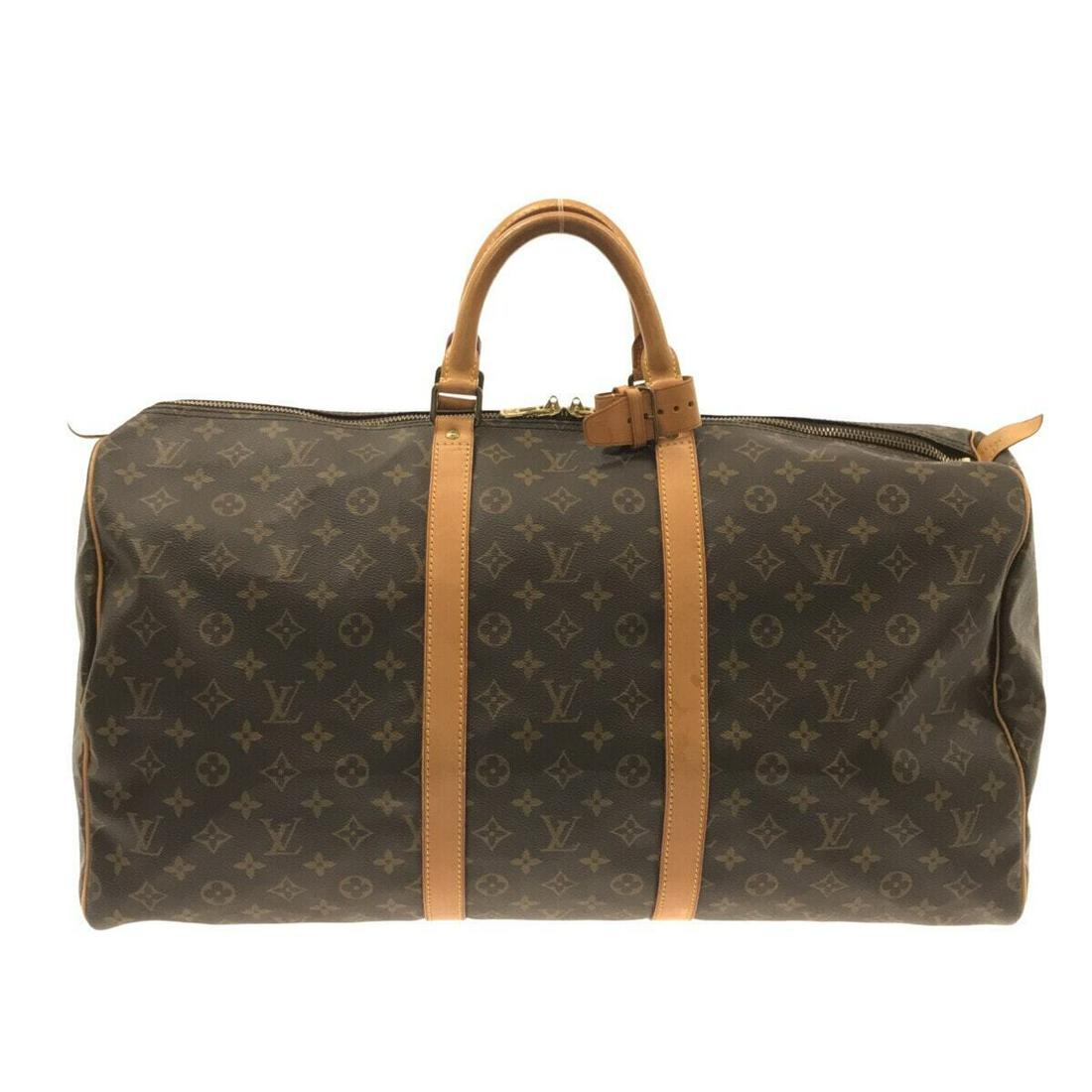 LOUIS VUITTON Keepall 55 M41424 Monogram MI0910 Boston Bag Monogram Canvas: LOUIS VUITTON Keepall 55 M41424 Monogram MI0910 Boston Bag Monogram Canvas Style: Boston Bag Exterior Color: Monogram Exterior Material: Monogram Canvas Product Name: Keepall 55 Date Code/Stamp: MI091