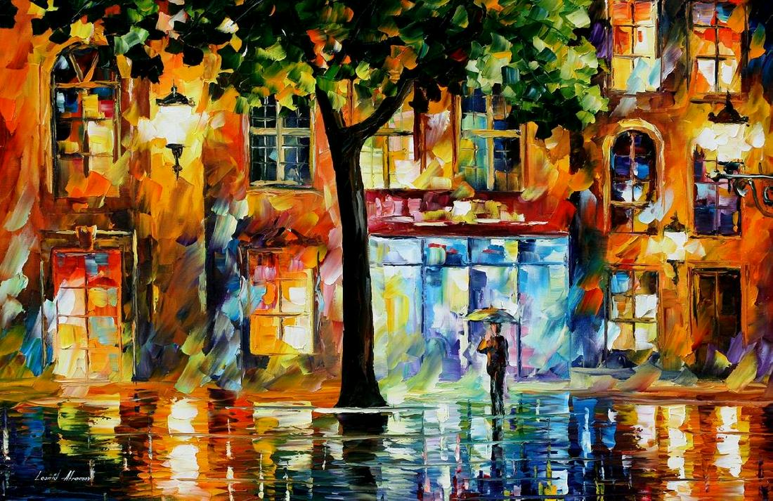 Secrets Of Windows - Limited Edition 1/25 by Leonid Afremov: Secrets Of Windows - Limited Edition 1/25 by Leonid AfremovThis is a limited edition giclee hand-painted by Leonid Afremov. This is the first giclee of a small edition of 25 paintings. The rest of the