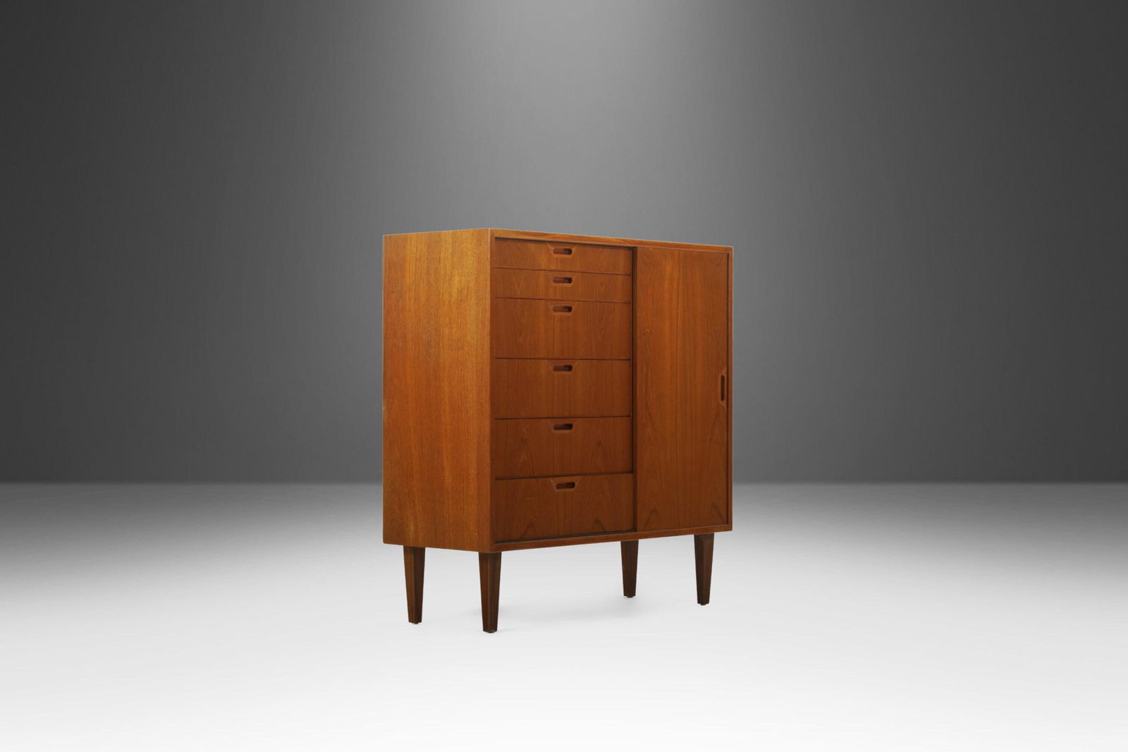 Danish Modern Gentlemans Dresser / Cabinet After Arne Vodder in Teak c. 1960s: Danish Modern Gentlemans Dresser / Cabinet After Arne Vodder in Teak c. 1960s Danish Modern Gentleman's Dresser / Cabinet After Arne Vodder in Teak c. 1960s About: An exceptional Danish Modern cabinet