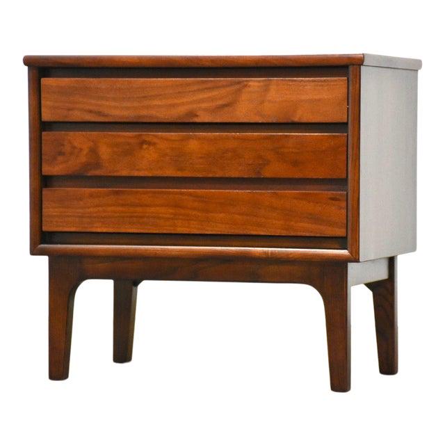 Walnut Midcentury Modern Nightstand By Stanley Auction