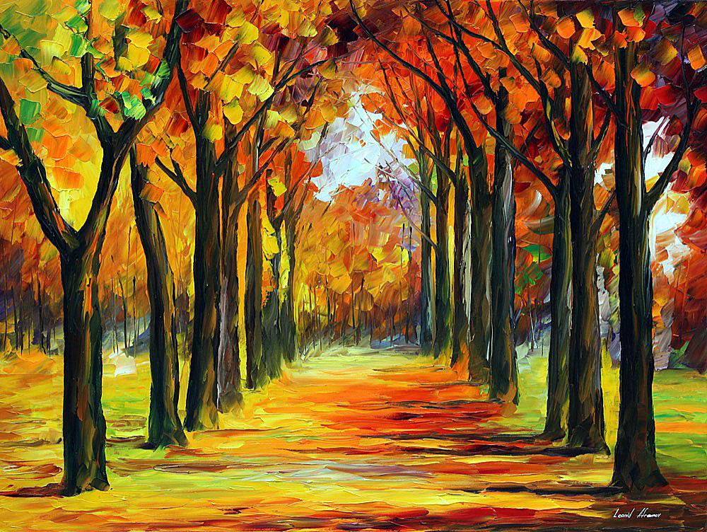 Crimson Alley - Limited Edition 1/25 by Leonid Afremov: Crimson Alley - Limited Edition 1/25 by Leonid AfremovThis is a limited edition giclee hand-painted by Leonid Afremov. This is the first giclee of a small edition of 25 paintings. The rest of the edit