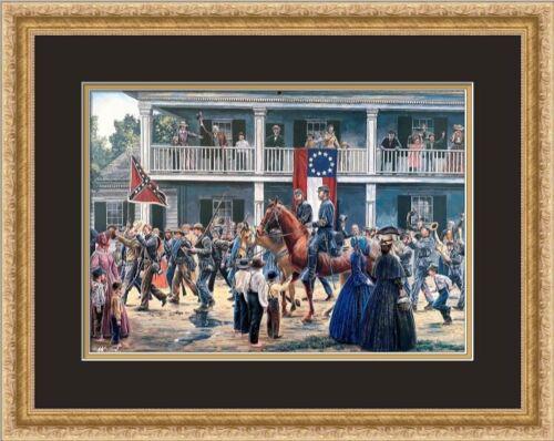Mort Kunstler Civil War Print- Covered with Glory Custom Gallery Framed: Mort Kunstler Civil War Print- Covered with Glory Custom Gallery Framed Artist: Mort Kunstler Mort Kunstler Unit Of Sale: Single-Piece Work Size: Medium (up to 36in.) Item Length: 20 in Region Of Orig