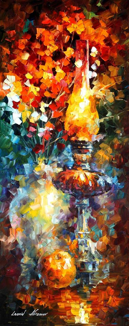 Feelings Of Warmth - Limited Edition 1/25 by Leonid Afremov: Feelings Of Warmth - Limited Edition 1/25 by Leonid AfremovThis is a limited edition giclee hand-painted by Leonid Afremov. This is the first giclee of a small edition of 25 paintings. The rest of the