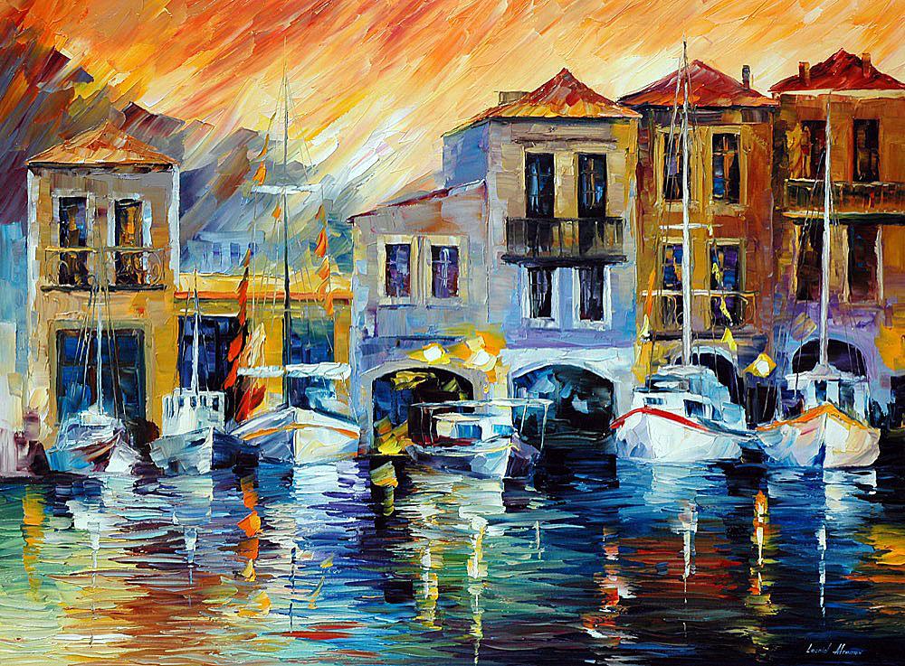 After A Day'S Work - Limited Edition 1/25 by Leonid Afremov: After A Day'S Work - Limited Edition 1/25 by Leonid AfremovThis is a limited edition giclee hand-painted by Leonid Afremov. This is the first giclee of a small edition of 25 paintings. The rest of the