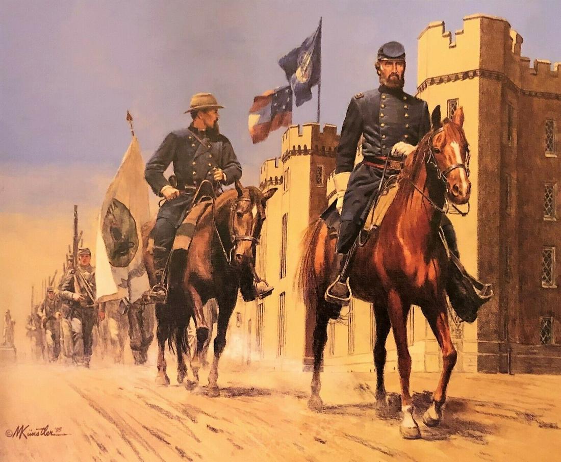 Mort Kunstler Civil War Print Major Thomas J.Jackson Custom Gallery Framed: Mort Kunstler Civil War Print Major Thomas J.Jackson Custom Gallery Framed Features: Framed Matted Region Of Origin: New York USA Item Width: 18 in Production Technique: Off Set Lithograph Item Length