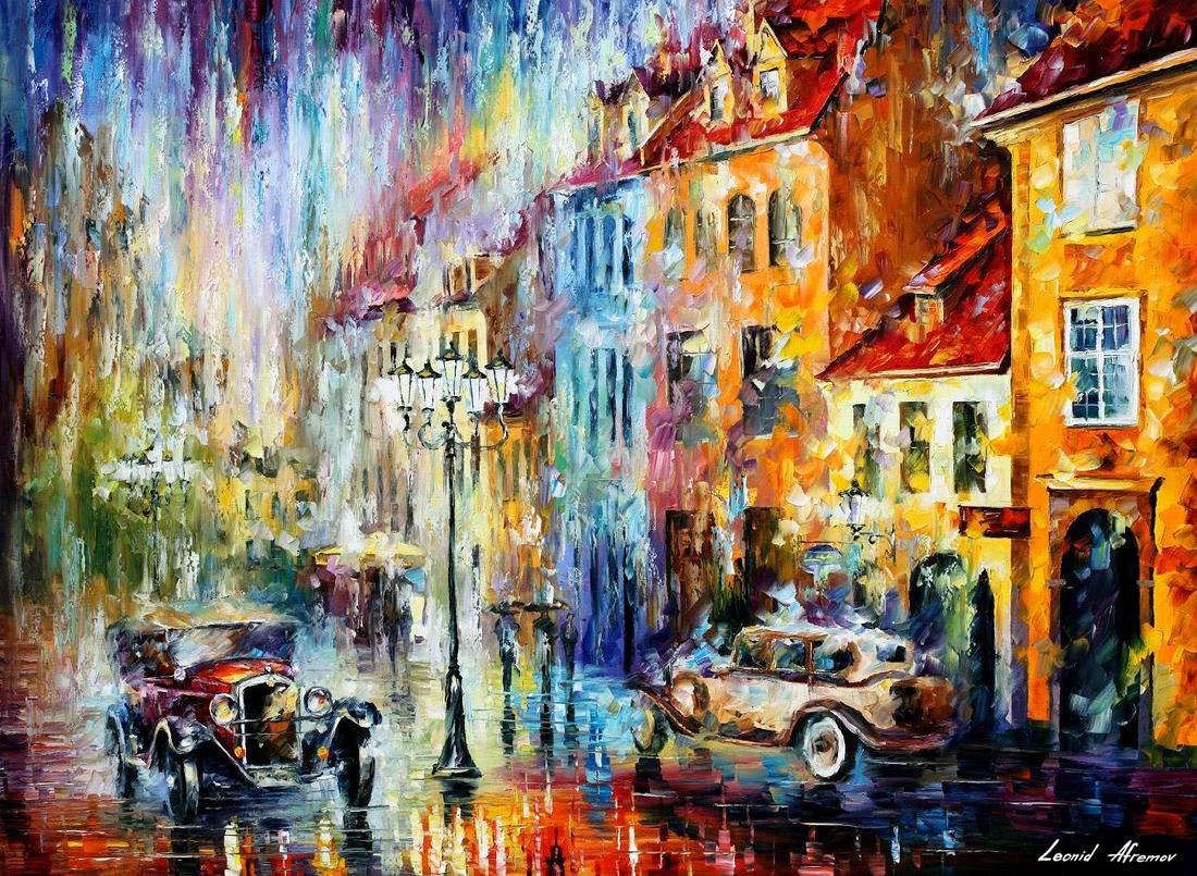 Long Day - Limited Edition 1/25 by Leonid Afremov: Long Day - Limited Edition 1/25 by Leonid AfremovThis is a limited edition giclee hand-painted by Leonid Afremov. This is the first giclee of a small edition of 25 paintings. The rest of the edition i