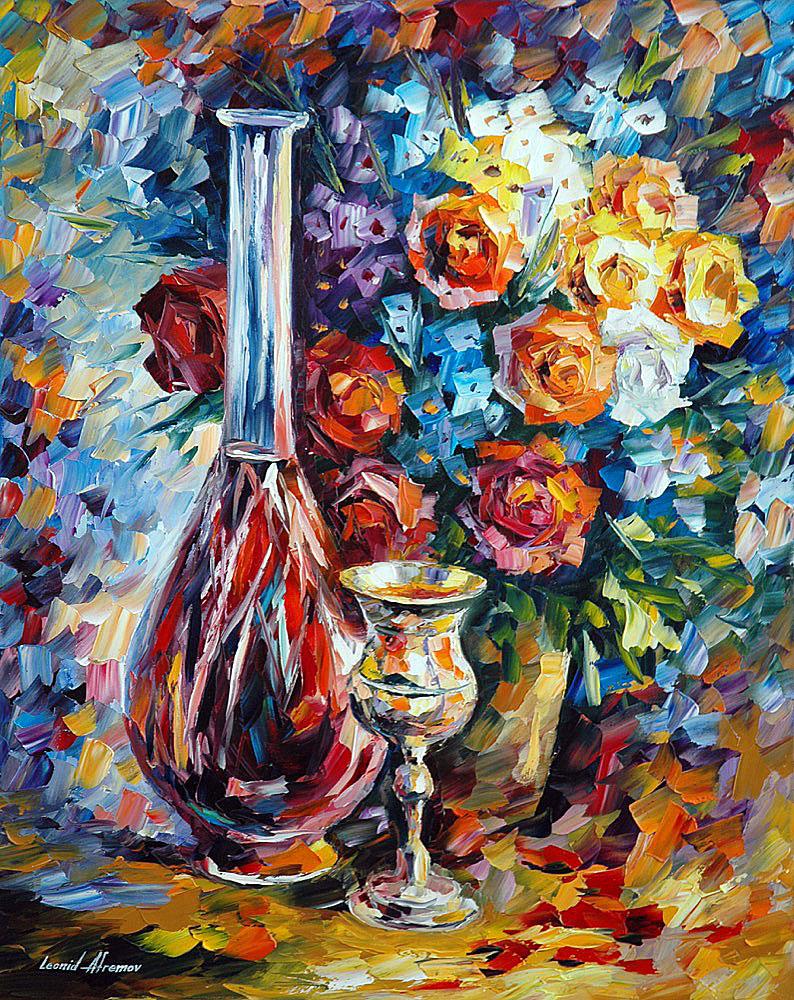 Silver Rummer - Limited Edition 1/25 by Leonid Afremov: Silver Rummer - Limited Edition 1/25 by Leonid AfremovThis is a limited edition giclee hand-painted by Leonid Afremov. This is the first giclee of a small edition of 25 paintings. The rest of the edit