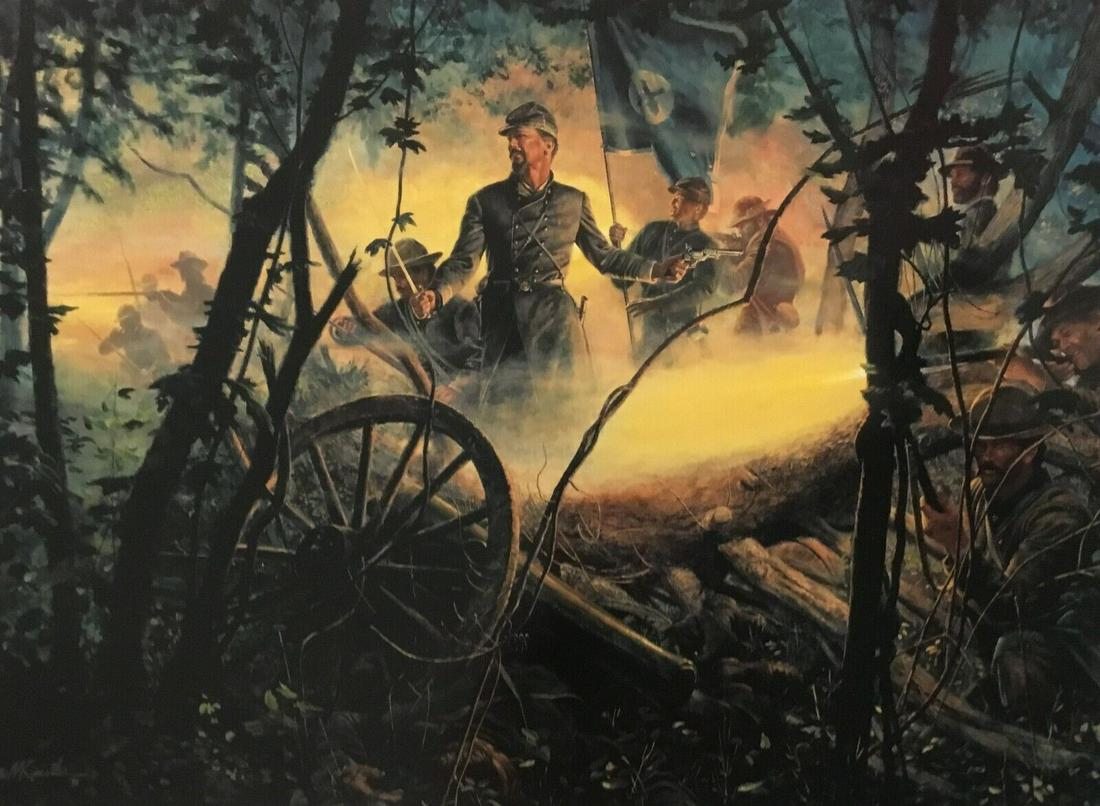 Mort Kunstler Civil War Small Print - Eye of the Storm Custom Framed: Mort Kunstler Civil War Small Print - Eye of the Storm Custom Framed Size: Small Region Of Origin: New York USA Handmade: No Artist: Mort Kunstler Mort Kunstler Production Technique: Off Set Lithograp