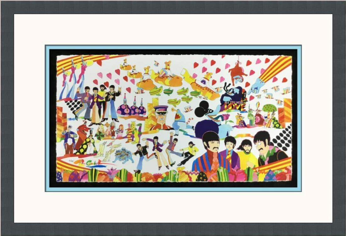 Ron Campbell Pepperland L/ED Signed and Numbered Giclee Print 11/195: Ron Campbell Pepperland L/ED Signed and Numbered Giclee Print 11/195 Animation Studio: Yellow Submarine Character: Beatles Signed By: Ron Campbell Tradition: Western Animation Signed: Yes Custom Bundl
