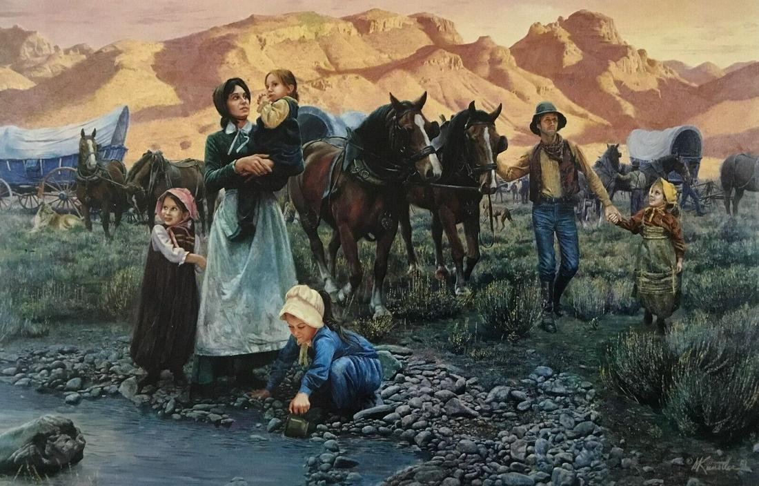 Mort Kunstler The Singer Family Custom Framed Print: Mort Kunstler The Singer Family Custom Framed Print Artist: Mort Kunstler Mort Kunstler Unit Of Sale: Single-Piece Work Size: Medium (up to 36in.) Item Length: 17 in Region Of Origin: New York USA Fra