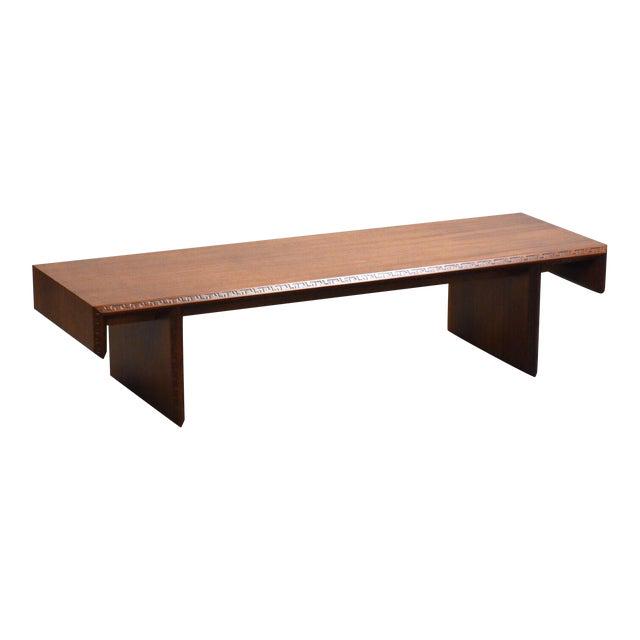 Frank Lloyd Wright for Henredon Taliesin Coffee Table or Bench: Frank Lloyd Wright for Henredon Taliesin Coffee Table or Bench An exquisite example of mid century modern furniture designed by Frank Lloyd Wright for Henredon's famous Taliesin Group constructed of m