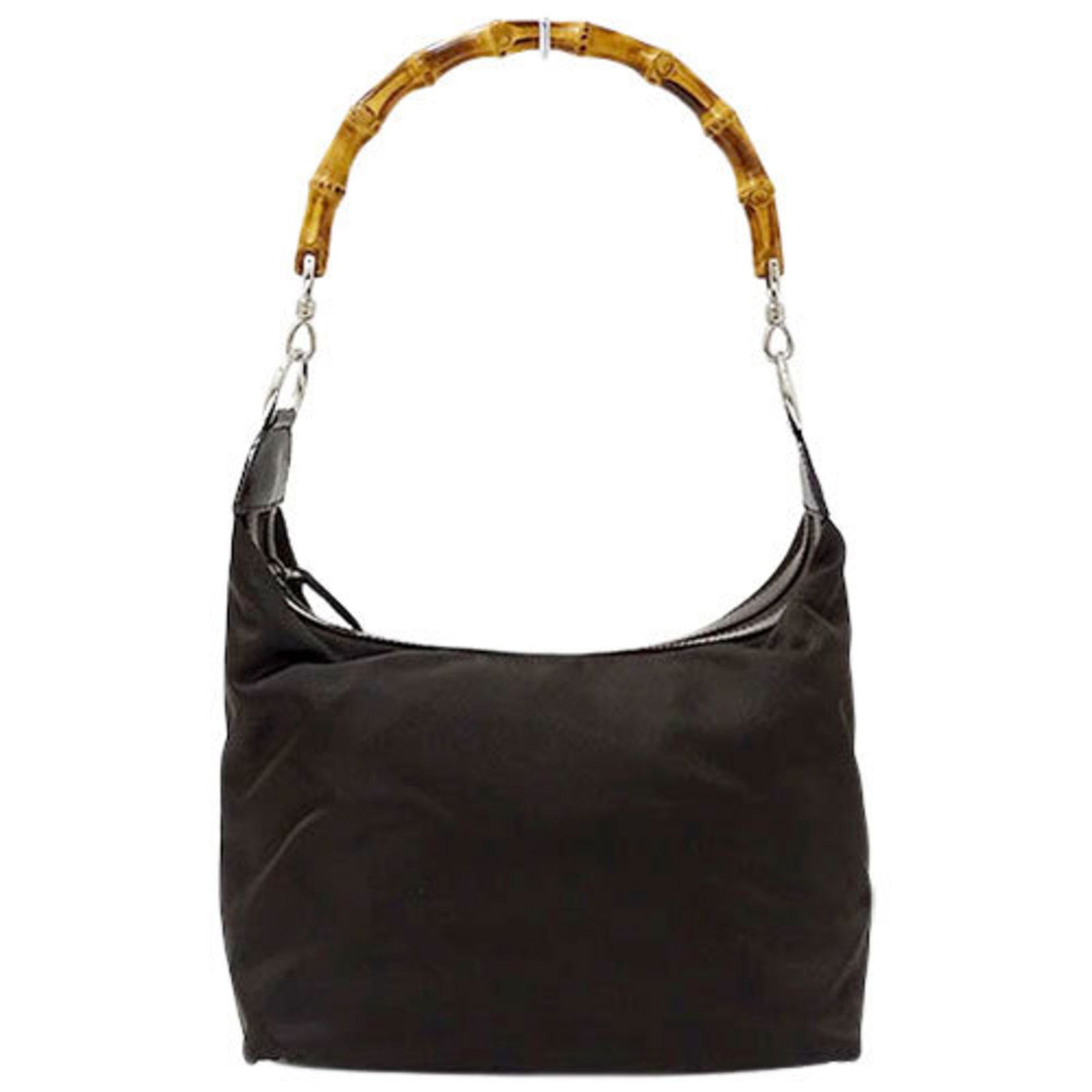 Gucci GUCCI Bag Women's Shoulder Bamboo Nylon Brown 000/2855/0531/5: Gucci GUCCI Bag Women's Shoulder Bamboo Nylon Brown 000/2855/0531/5 Brand: Gucci Line: Bamboo Model: 000 2855 0531 5 Country of Origin: Italy Type: Shoulder bag Material: Nylon Nylon: Color: Brown Gen