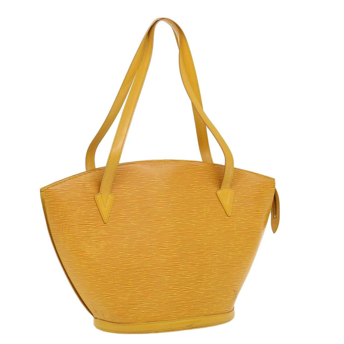 LOUIS VUITTON Epi Saint Jacques Shopping Shoulder Bag Yellow M52269: LOUIS VUITTON Epi Saint Jacques Shopping Shoulder Bag Yellow M52269 Style: Shoulder Bag Material: Epi Leather Exterior Color: Yellow Bag Height: 11.8inch(Approx) / 30cm(Approx) Bag Depth: 6.7inch(Appr