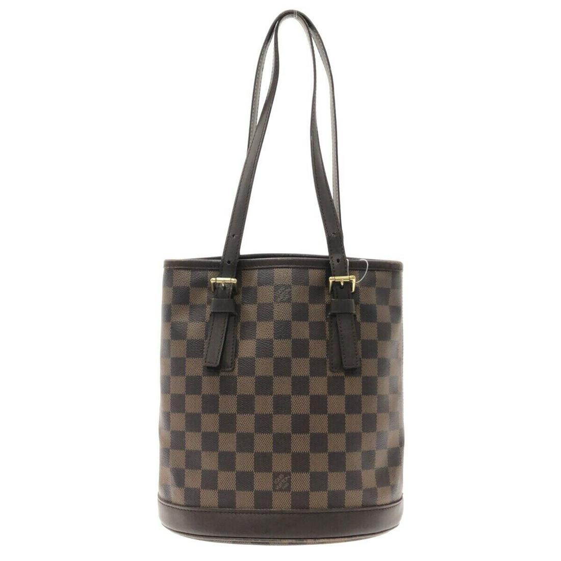 LOUIS VUITTON Marais N42240 Ebene Damier SP0020 Shoulder Bag Damier Canvas: LOUIS VUITTON Marais N42240 Ebene Damier SP0020 Shoulder Bag Damier Canvas Style: Shoulder Bag Exterior Color: Ebene Exterior Material: Damier Canvas Product Name: Marais Date Code/Stamp: SP0020 Line: