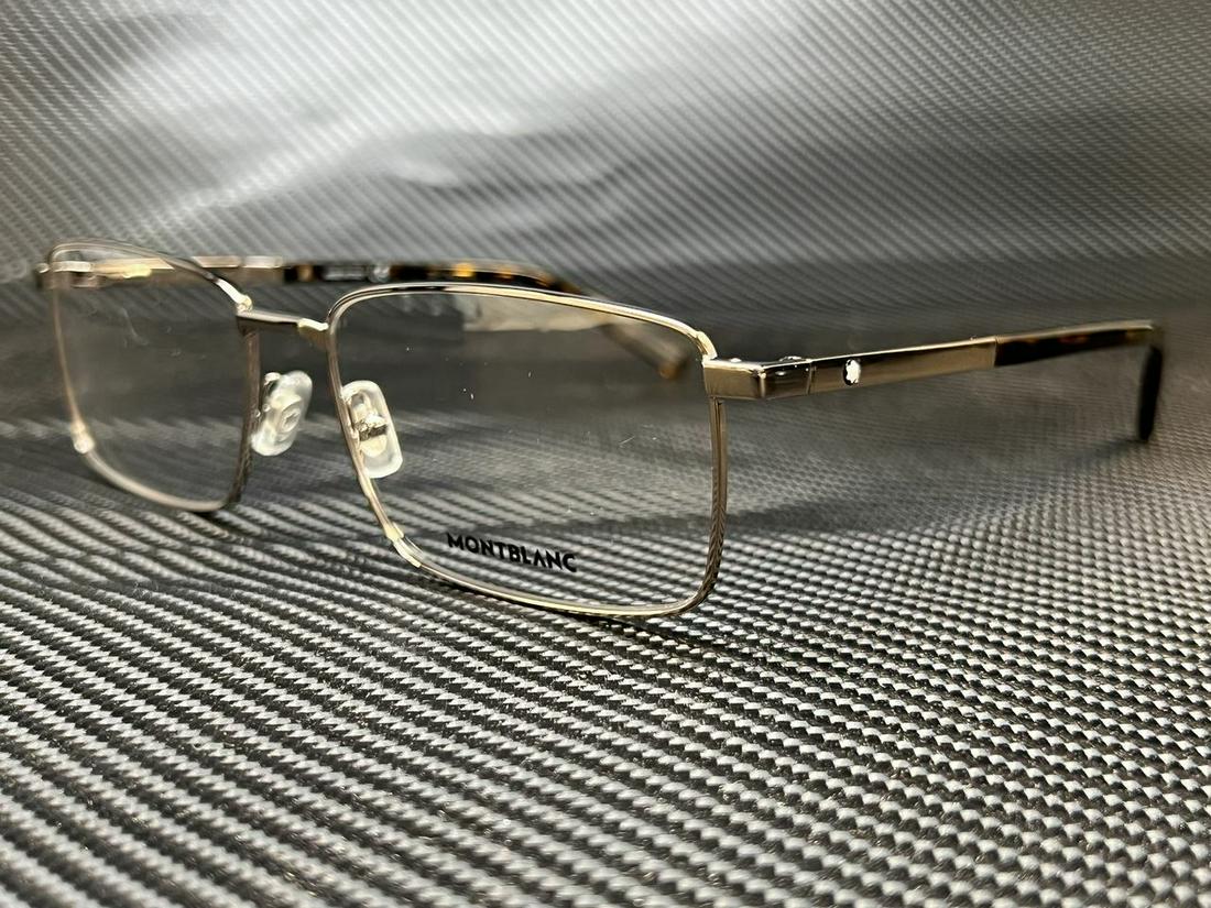 Mont Blanc MB0022O 005 Ruthenium Mens Eyeglasses Frame 59-17: Mont Blanc MB0022O 005 Ruthenium Mens Eyeglasses Frame 59-17 Frame Color: Beige Type: Eyeglasses New The BIDHAUS Guarantee: All items in this auction are guaranteed to be 100% authentic. At Your Servi