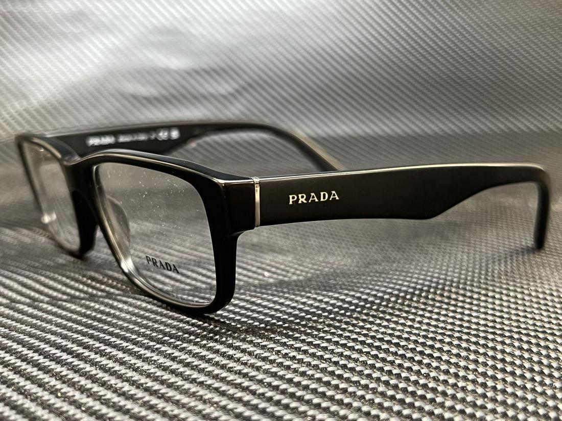 PRADA PR 16MV 1BO1O1 Matte Black Rectangle 57 mm Mens Eyeglasses: PRADA PR 16MV 1BO1O1 Matte Black Rectangle 57 mm Mens Eyeglasses Bridge Width: 16 mm Frame Color: Black Type: Eyeglasses Style: Rectangle Frame Material: Acetate Theme: Angel Features: Full Rim Lens S