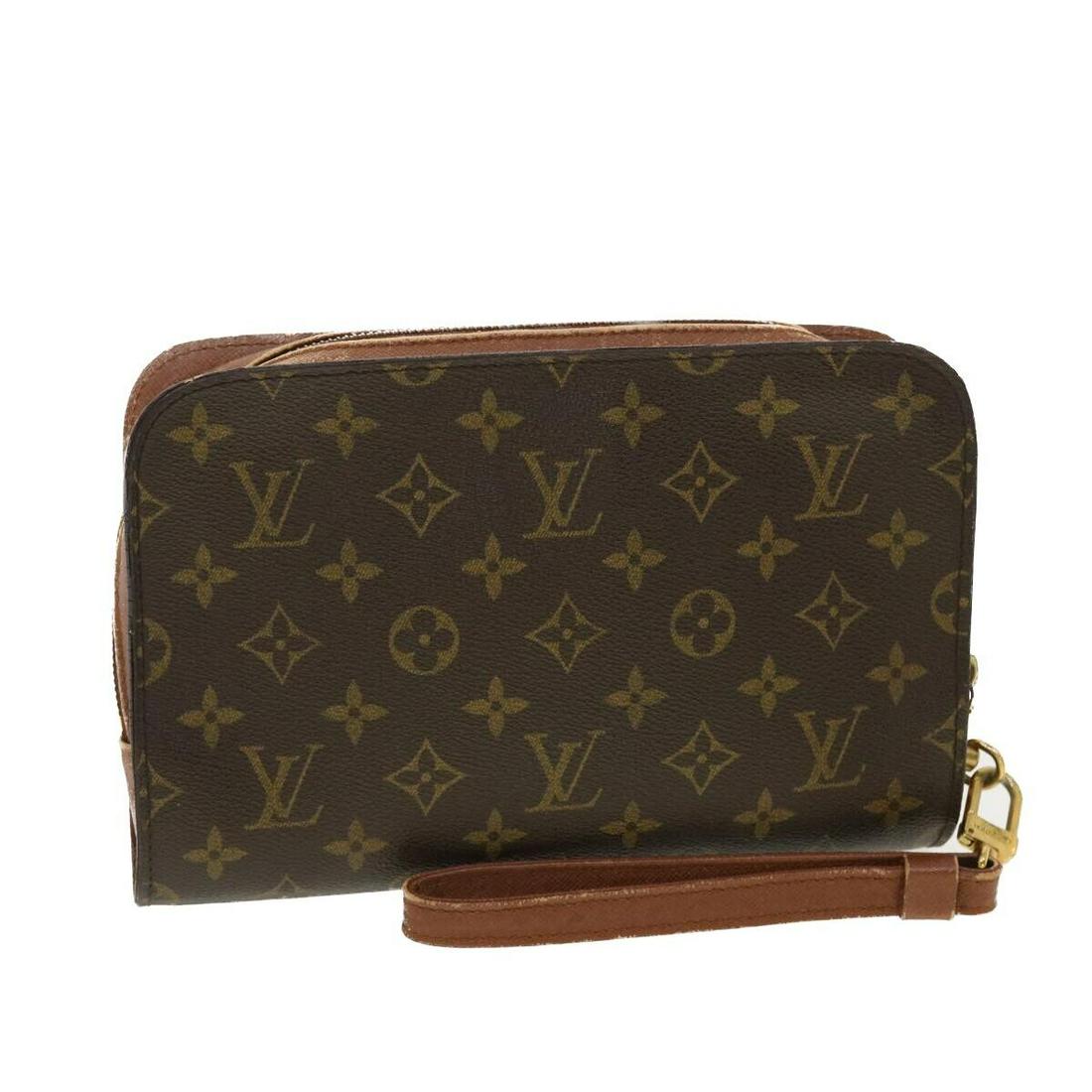LOUIS VUITTON Monogram Orsay Clutch Bag M51790 LV: LOUIS VUITTON Monogram Orsay Clutch Bag M51790 LV Style: Clutch Bag Material: Monogram Canvas Exterior Color: Monogram Bag Height: 6.3inch(Approx) / 16cm(Approx) Bag Depth: 2.0inch(Approx) / 5cm(Appro