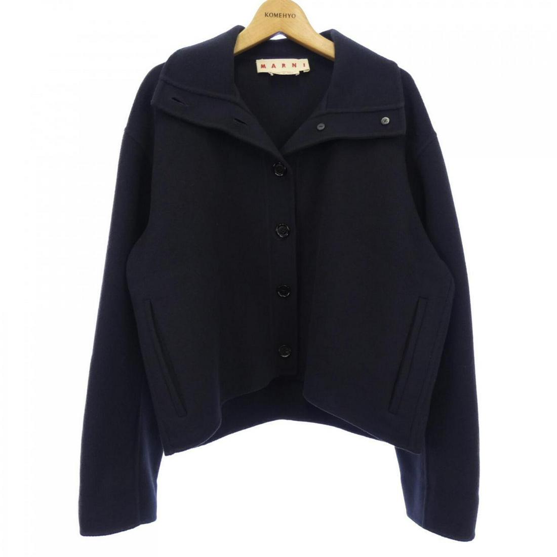 Marni MARNI Blouson: Marni MARNI Blouson Style: BLOUSON Color: Navy Gender: Ladies" Size: 38 Size Type: Regular Type: BLOUSON B: Reasonable Wear and Tear The Bidhaus Guarantee: All items in this auction are guaranteed to