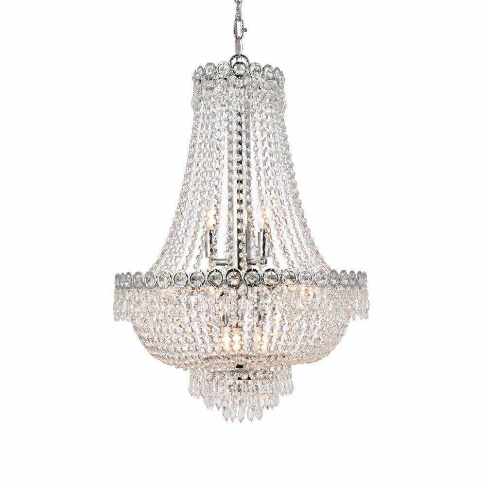 LIVING DINING ROOM CEILING LIGHTING LAMP CRYSTAL CHANDELIER FIXTURE 12 LIGHT 26": LIVING DINING ROOM CEILING LIGHTING LAMP CRYSTAL CHANDELIER FIXTURE 12 LIGHT 26" Light Color: Clear Clear White Warm White White Power Source: Hardwired State Of Assembly: Unassembled Custom Bundle: N