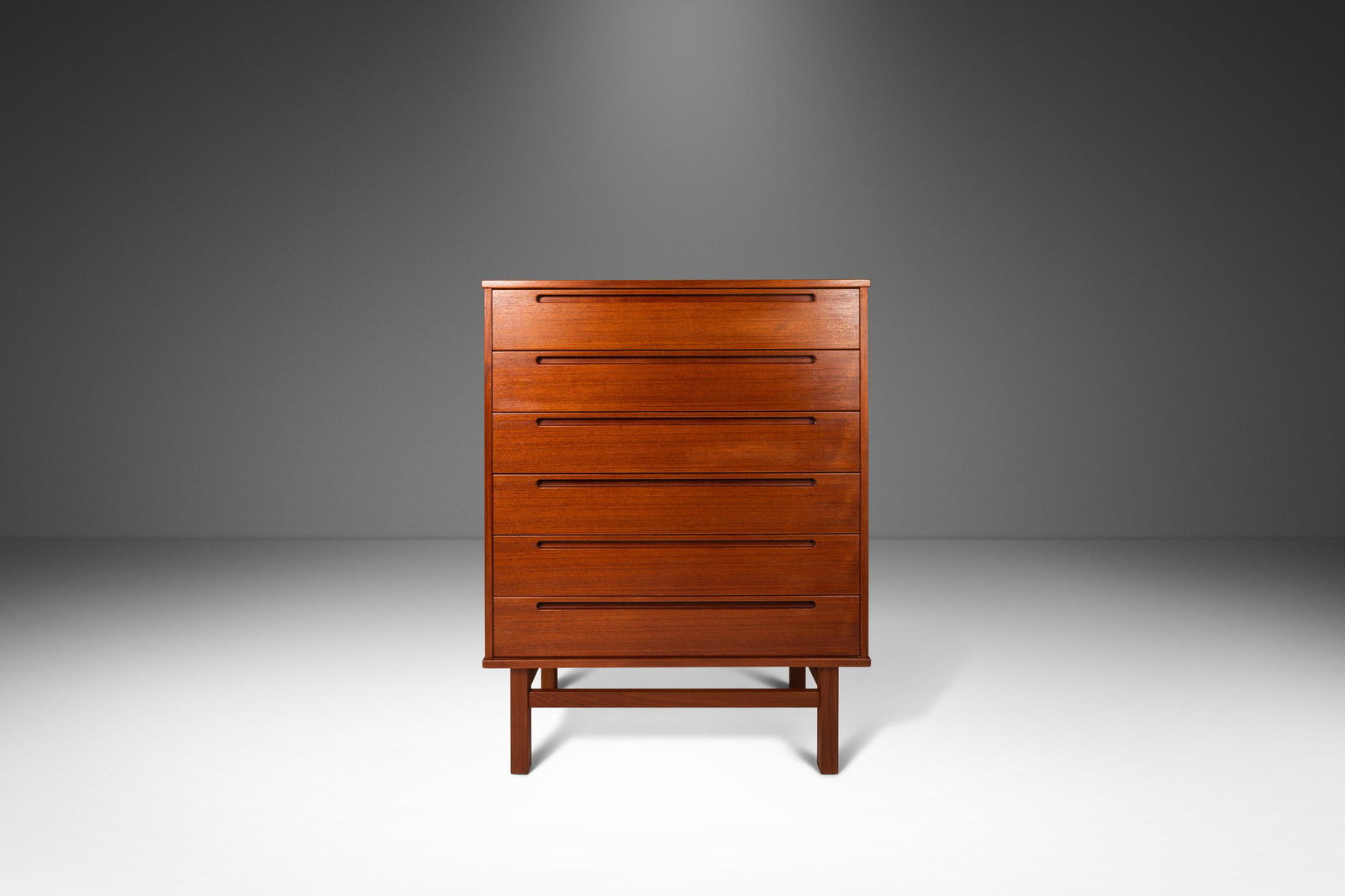 Danish Modern Six-Drawer Tall Dresser in Teak by Nils Jonsson for Torring Mobelfabrik Produced by: Danish Modern Six-Drawer Tall Dresser in Teak by Nils Jonsson for Torring Mobelfabrik Produced by HJN Mobler Denmark c. 1960s Danish Modern Six-Drawer Tall Dresser in Teak by Nils Jonsson for Torring