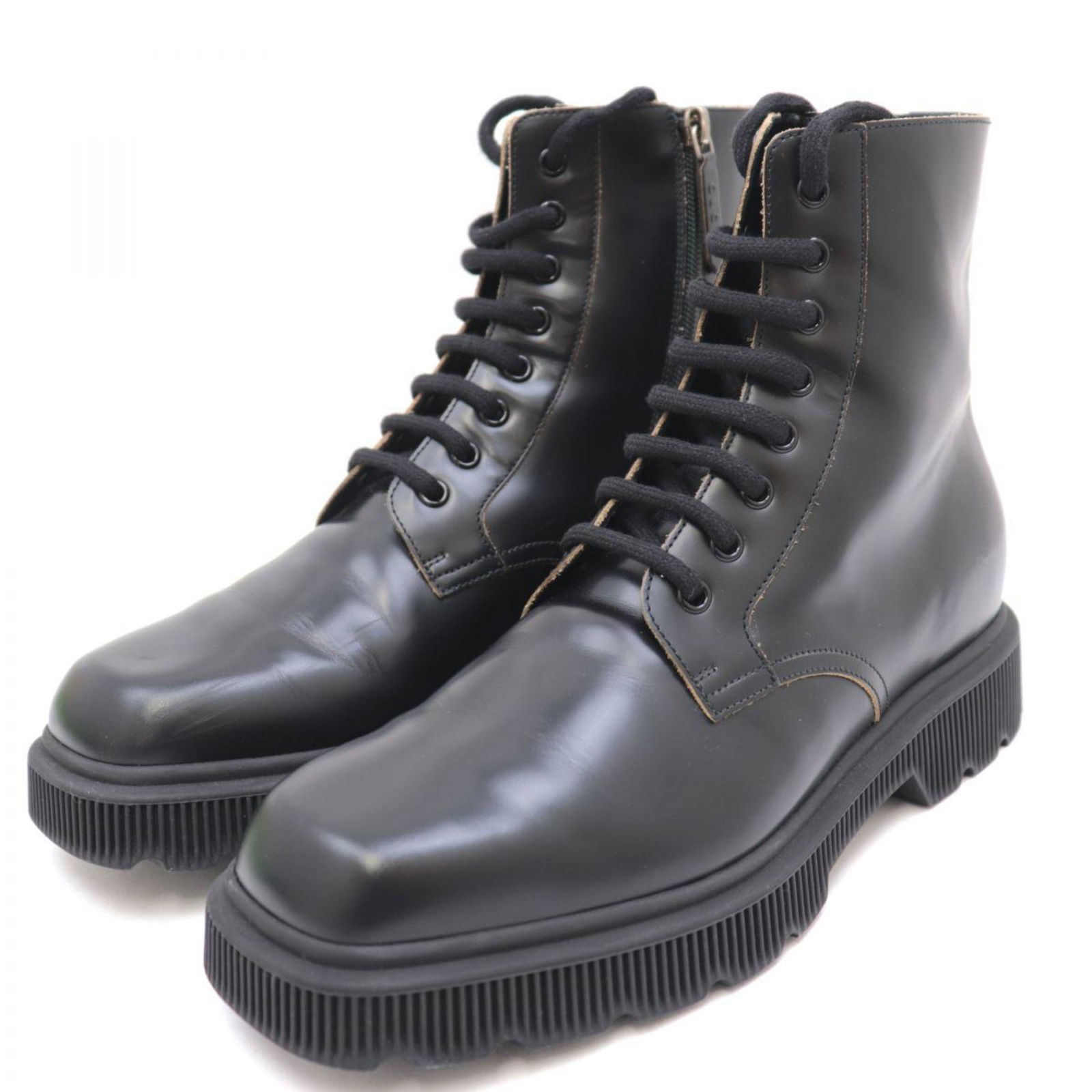 Gucci Double G Lace-up Leather Boots Men's Black 7 Side Zip Interlocking: Gucci Double G Lace-up Leather Boots Men's Black 7 Side Zip Interlocking Brand: Gucci Type: Boots Gender: Men Color: Black Shoe Width: 11.5cm / 4.52 Shaft Height: 20cm / 7.87 US Size: 7 US Size: 7 Con