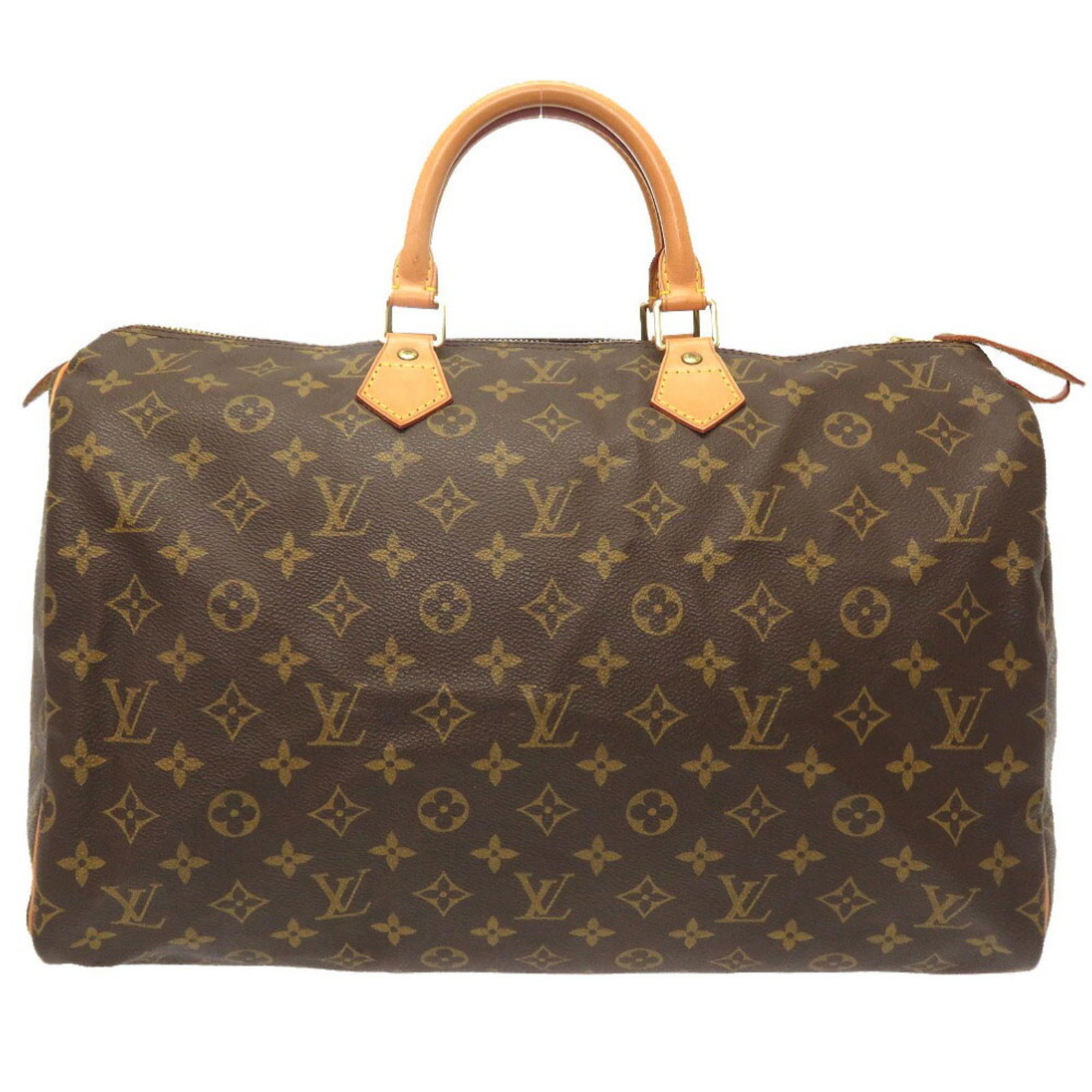 Louis Vuitton Monogram Speedy 40 M41522 Handbag Bag 0080 LOUIS VUITTON: Louis Vuitton Monogram Speedy 40 M41522 Handbag Bag 0080 LOUIS VUITTON Brand: Louis Vuitton Line: Monogram Model: M41522 Country of Origin: France Type: Handbag Material: Monogram Monogram: Color: Bro