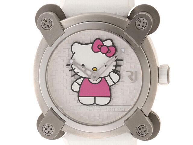 ROMAIN JEROME Hello Kitty Limited Edition 76 Unisex Watch: ROMAIN JEROME Hello Kitty Limited Edition 76 Unisex Watch Type: wristwatch # Product information Manufacturer Romain Jerome Shape/drive system/details 1 Unisex watches Model/Item Clock Color White (He