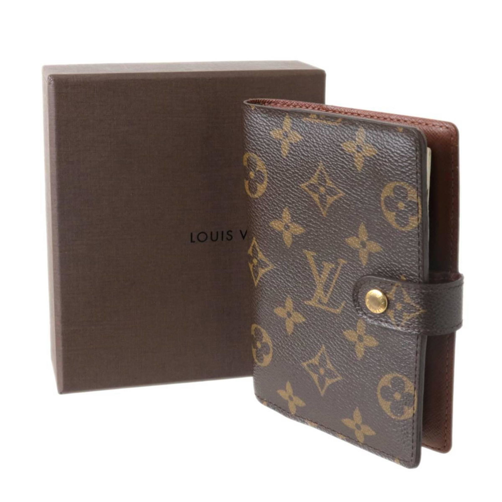 LOUIS VUITTON/Louis Vuitton Agenda PM Notebook Cover 6 Holes Monogram R20005 CA1004: LOUIS VUITTON/Louis Vuitton Agenda PM Notebook Cover 6 Holes Monogram R20005 CA1004 Brand: Louis Vuitton Line: Monogram Ring Mechanism: Yes Ring Mechanism Type: 6 holes Material: Monogram Monogram: Si