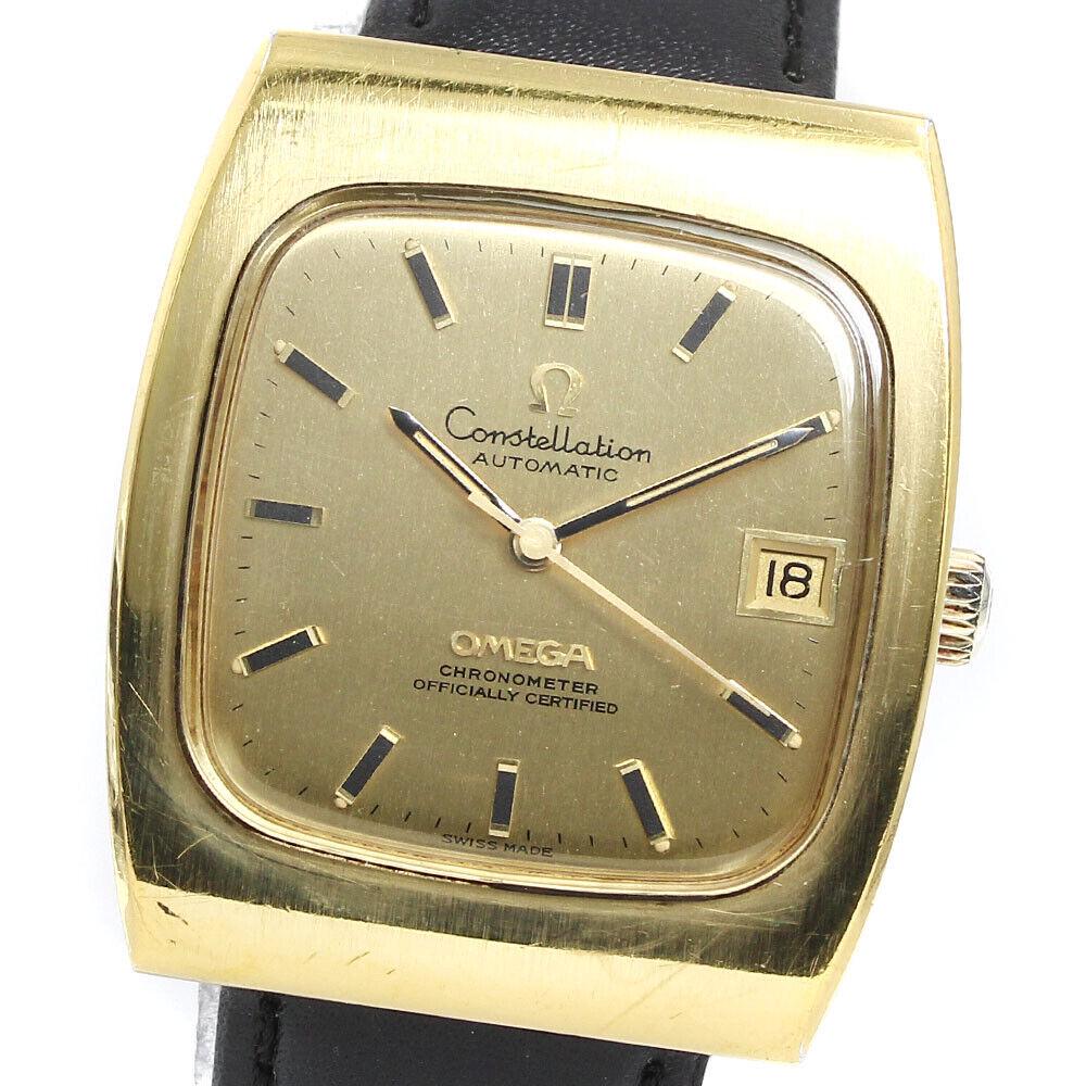 Omega Constellation Square Date Automatic Mens_736216 Stainless Steel: Omega Constellation Square Date Automatic Mens_736216 Stainless Steel Type: wristwatch commodity condition Glass Some thin scratches small scratches (in some places) Case Many scratches small dents Be