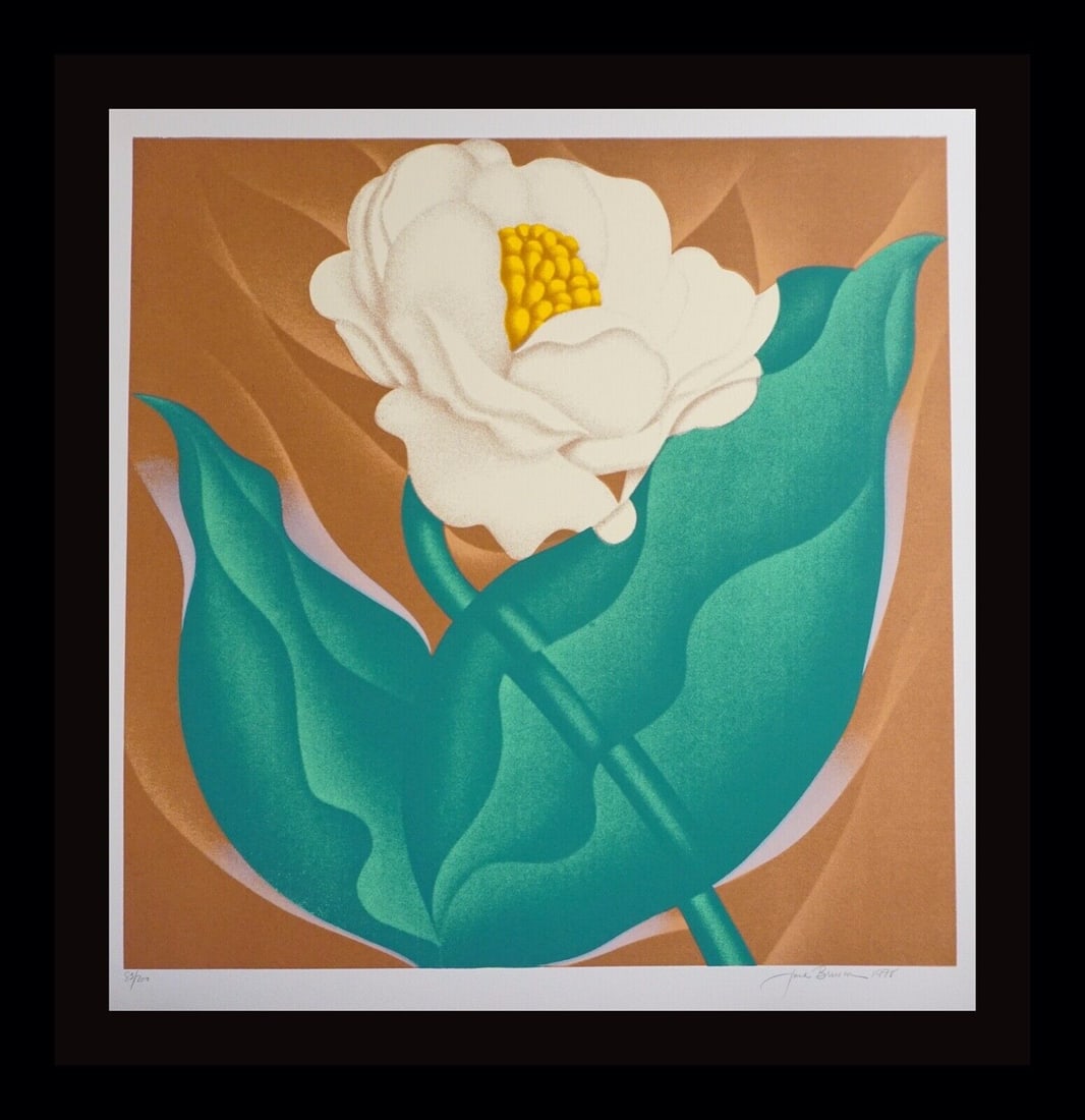 Jack Brusca Globe Flower Hand Signed Numbered mid century ART: Jack Brusca Globe Flower Hand Signed Numbered mid century ART Artist: Jack Brusca Type: Print Year Of Production: 1978 Signed: Signed Style: Contemporary Art Original/Reproduction: Original Print Mate