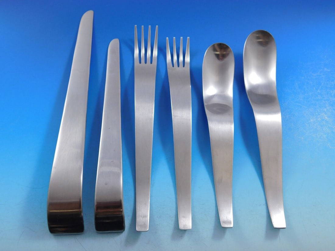 Quest By Yamazaki Stainless Steel Flatware Set 46 Pcs Modern In Book