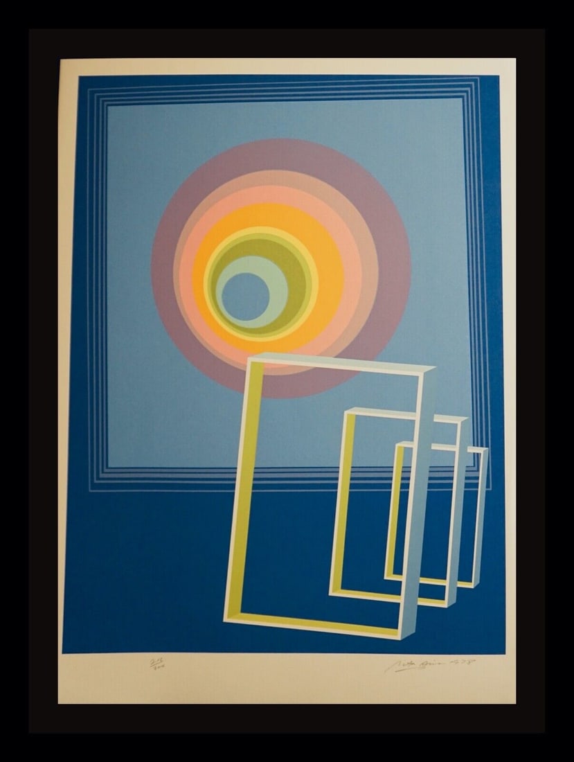 Rita Simon Spacescape H/S Number Screenprint Abstract ART: Rita Simon Spacescape H/S Number Screenprint Abstract ART Artist: Rita Simon Style: Abstract Material: Screenprint Theme: Art Type: Print Features: Signed Numbered Subject: abstract Signed: Signed Ori